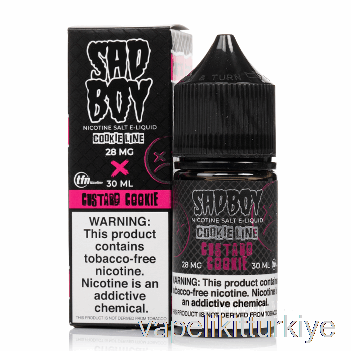 Vape Elektronik Sigara Muhallebi Kurabiyesi - Sadboy Tuzları - 30ml 48mg